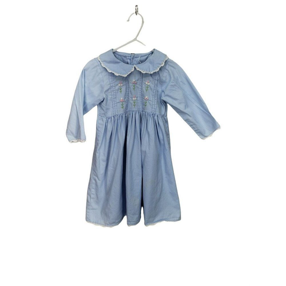 Fantaisie Kids Size 2T Girls Smocked Light Blue‎ Dress